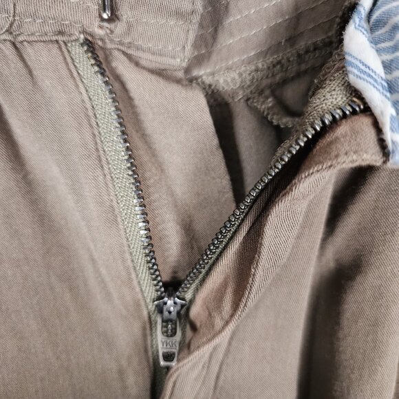 Elevenses Army Green Pleated Front Utility Jogger Pants - Picture 6 of 8